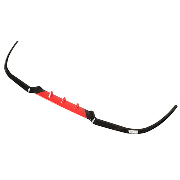 3ST Front Bumper Splitter Robust Delicate Corners Lip Spoiler Universal Pasform A3 A4 A6 Rød