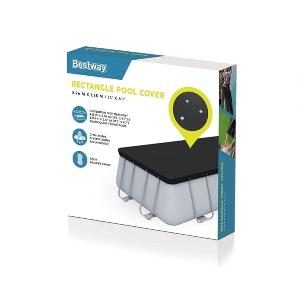 [HT]Bestway Poolskydd Flowclear 404x201 cm Antracit Blå
