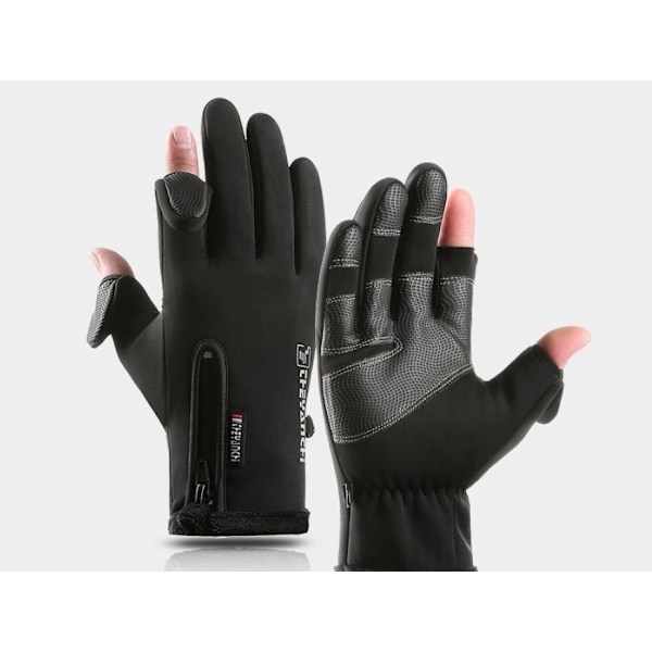 USB Elektriske Oppvarmede Fiskehansker 5 Finger Full Heating Vinter Varme Hansker