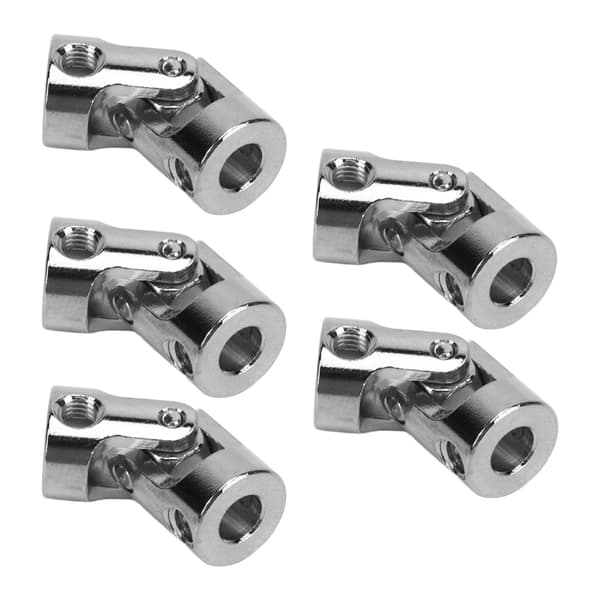 5 stk. 5 mm Universal Motorakselkobling i stål til RC Modelbiler Både