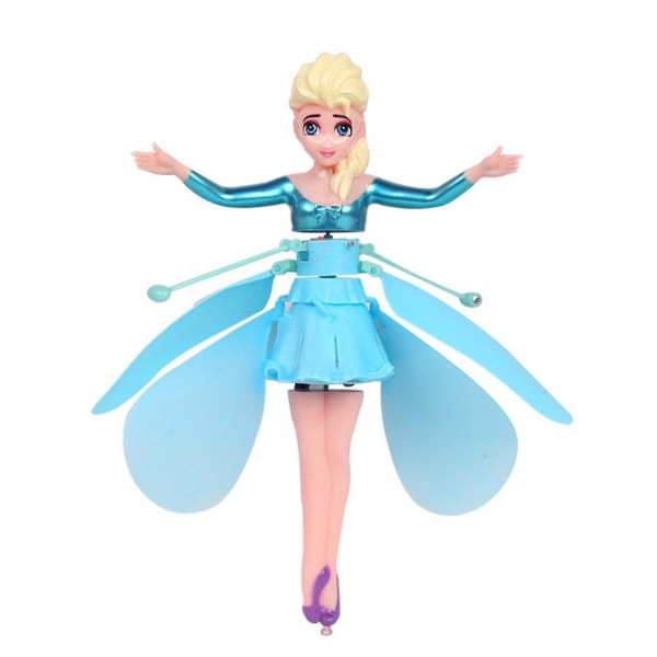 Härlig roterande Fairy Electronic Induction Control Doll Snow Princess