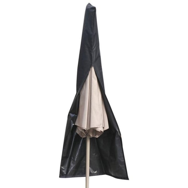 Regntrekk for utendørs paraply, regnfrakk, stående paraply, bananparaply, romersk paraply (svart 25 x 55 x 230 cm)