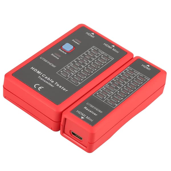 UT681 HDMI Mini HDMI Datakabeltester med 20 LED Statusindikatorer