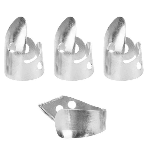 Metall Plektrum 3 Delar Silver Gitarrtillbehör