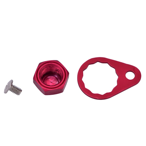 Muokattu vieherulla DIY pähkinän lukituslevy vesipisaran kahva kalastusrullatarvikkeet (punainen oikea käsi) Red right