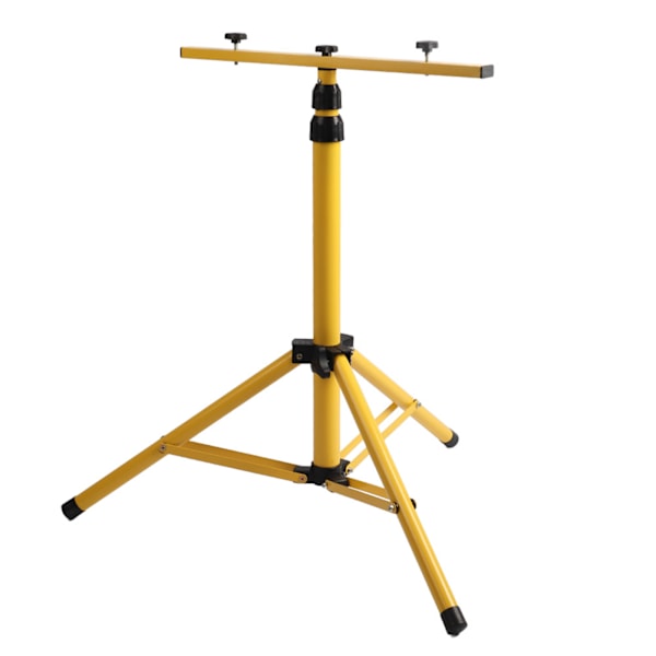Justerbar Tripod Stativ med Dobbelt Hoved til LED-Overlygter - Ideel til Belysning på Byggepladser