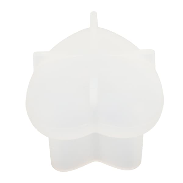 Silikoneform Hjerteformet Æske Knap DIY Aromaterapi Lys Krystal Epoxy Resin Form