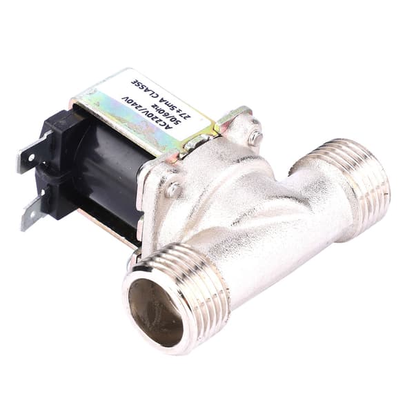 Elektrisk messingmagnetventil 220 240V AC G1 2 NC vanninntaksventil