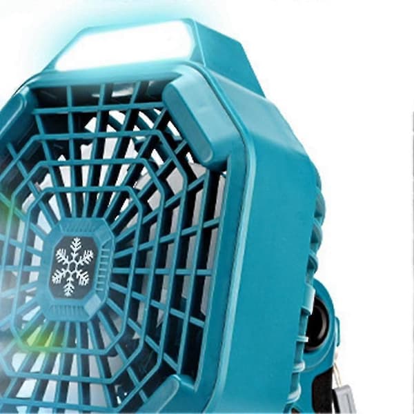 Lodret ventilator USB-ventilator til Bosch 18V lithiumbatteri med lys -JA