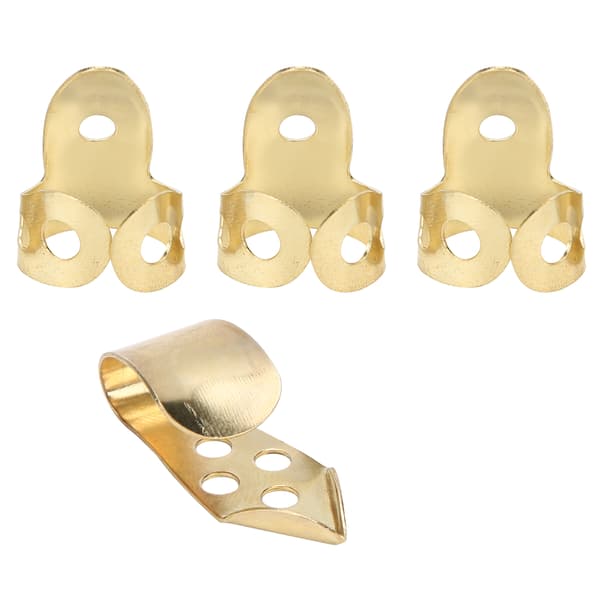Metal Fingerpicks 3-delt Guld Guitar Tilbehør