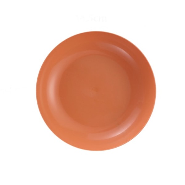 Frukttallerken i plast Kaketallerken Snacktallerken (oransje-plate)