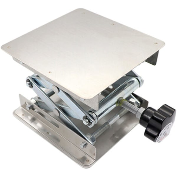 Lille løftebord i rustfrit stål Bærbart manuel løftepositioner eksperiment/svejseassistentværktøj