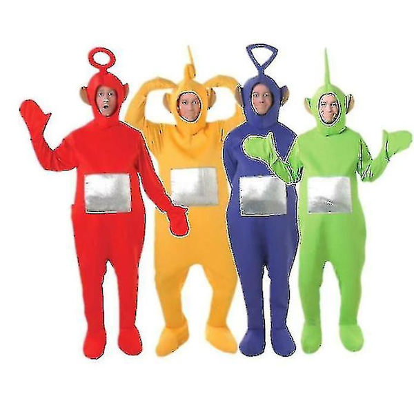 Halloween Vuxen Teletubbies kostym för förälder-barn -1 Red