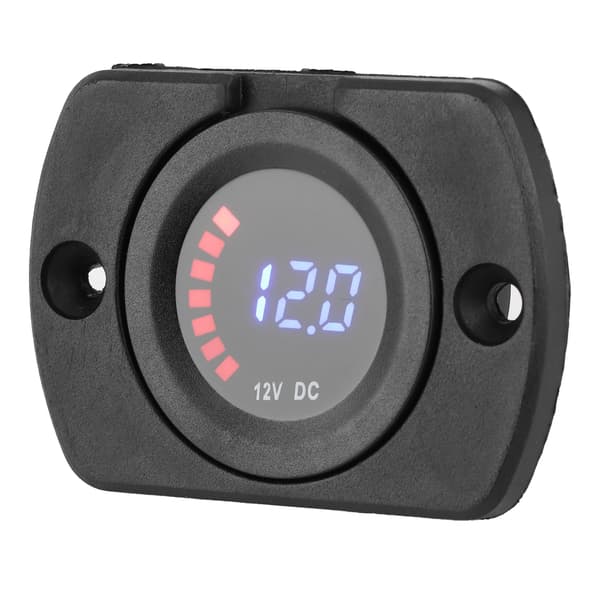12V DC LED Display Spänningsmätare Panelmontering Fordonsmodifiering Färgskärm