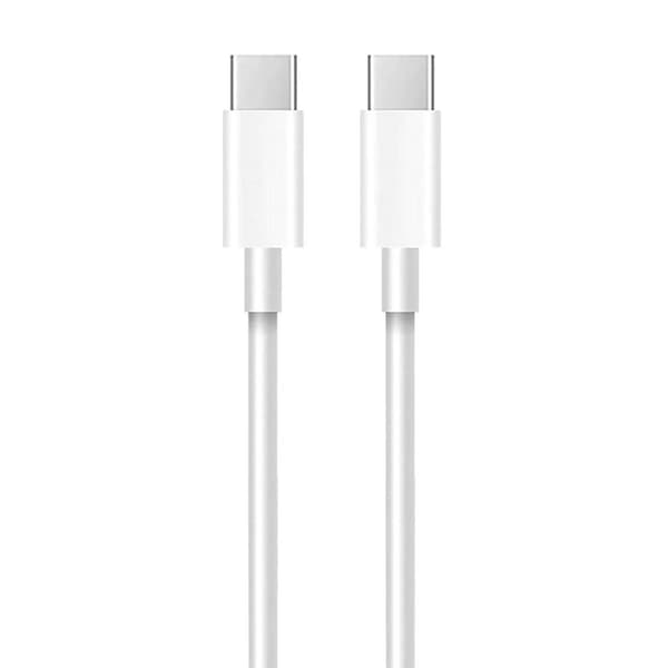 2x USB-C til USB-C Hurtigopladningskabel (2 m) White white