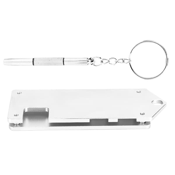 Aluminiumlegeringsfodral för Raspberry Pi Zero W, ultratunt dammtätt skyddsskal (Silver)