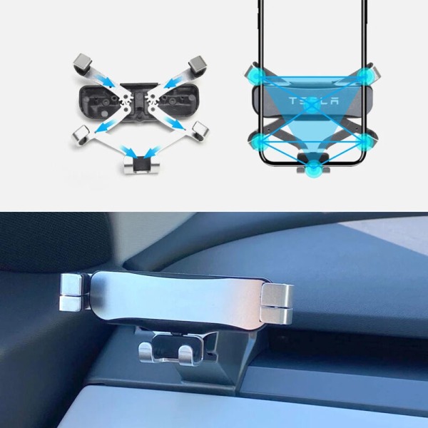 Bil Gravity Navigation Dash Mount Passer til 21 Tesla-modeller venstre og højre beslag (venstre Y-model)