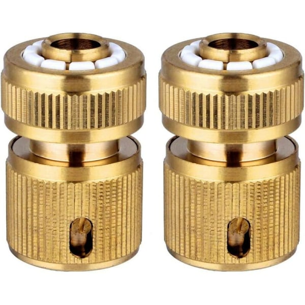 2-osainen messinki puutarhaletku, pikaliitin, 1/2" pikaliitin puutarhaletku