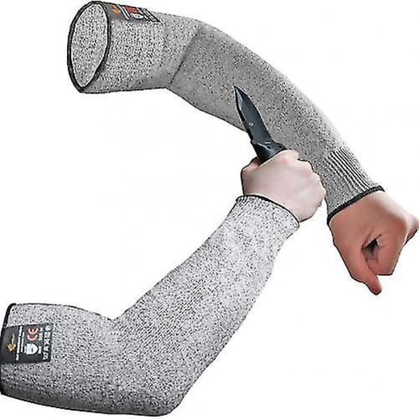 1 par Nivå 5 Hppe Skärbeständig Anti-punktion Arbetsskydd Arm Cover Anti-cut Nivå 5 Säkerhetsarbetshandskar Skärhandskar