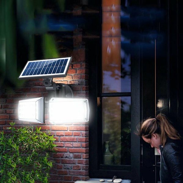 42LED iso kaksinkertainen seinävalaisin puutarhan ulkovalaistus autotallin valo