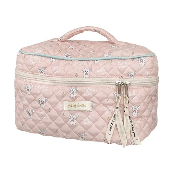Flip kosmetiikkalaukku puuvillainen meikkipussi PINK pink