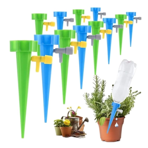 12/24 kpl automaattinen kastelulaite säädettävä vesitiput 12PCS