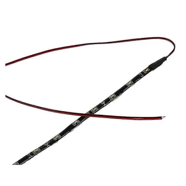 2x 30CM 15 SMD Side-emitting Side Shine Glow Fleksibel DRL LED Strip Lys Hvid White
