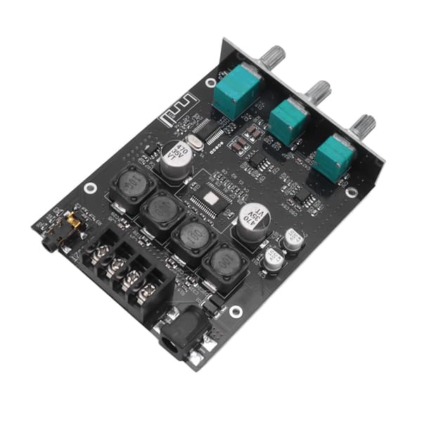 Bluetooth 5.0 lydforstærkermodul Diskant Baskontrol Power AMP Board til passiv højttaler 50W+50W DC9‑24V