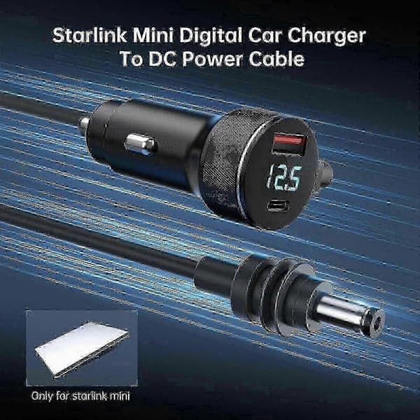 DC-strømadapter til Starlink Mini med bådskibskompatibilitet