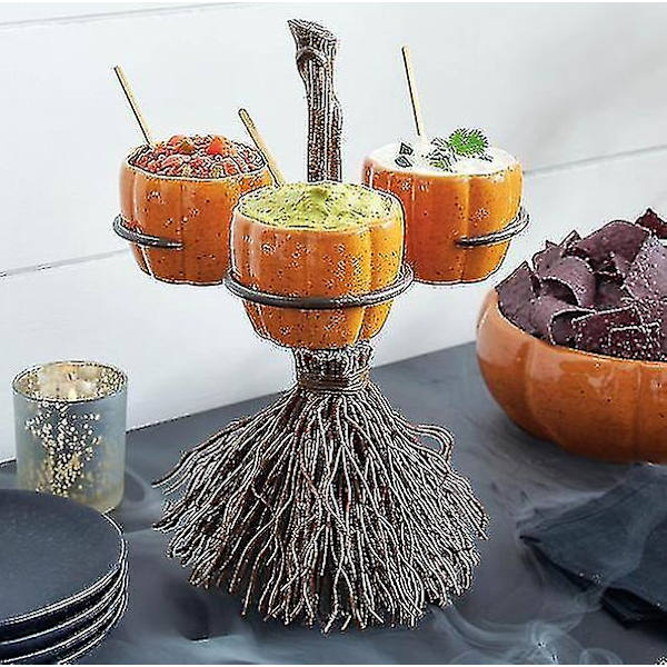 Halloween Pumpkin Snack Bowl Stand Dessert Stands Frukttallerkener 6 cups