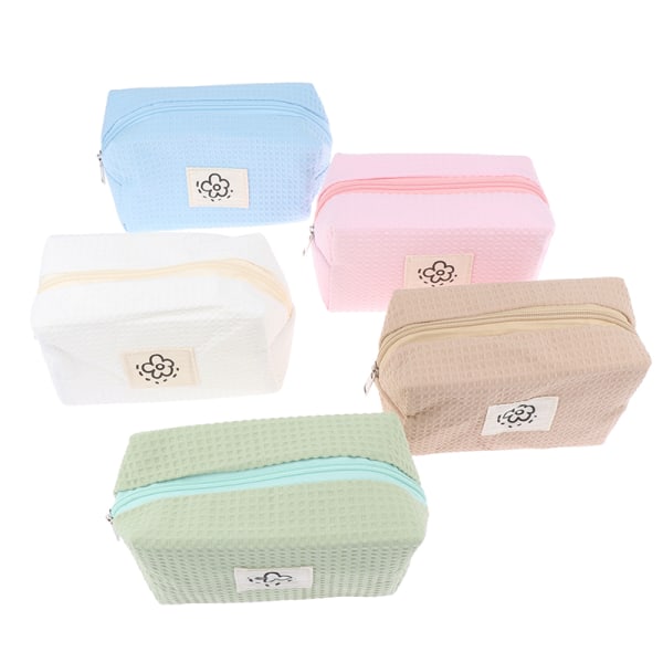1 st Kosmetisk väska Makeup Förvaring Rese toalettartiklar Organizer Case Blue