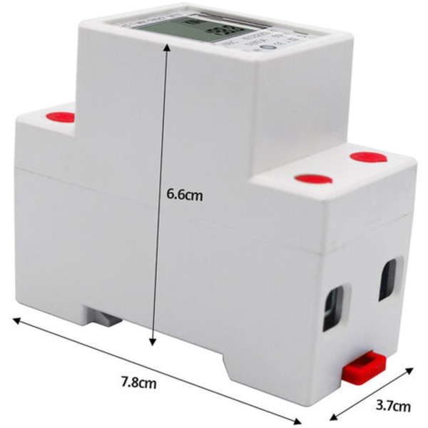 DDM15SC 220V/50Hz 5-80A enfaset multifunktions skinnemåler elektrisk strømmåler（Har CE-certificering）