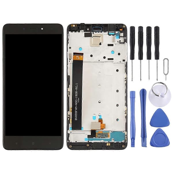 TFT LCD-skærm til Xiaomi Redmi Note 4 Digitizer komplet samling med ramme Black
