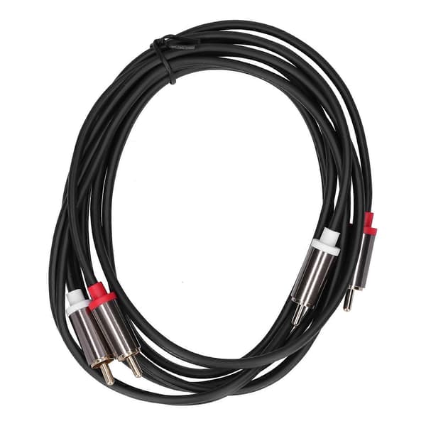 Kullattu 2RCA uros-uros-kaapeli - 2M/6.6ft