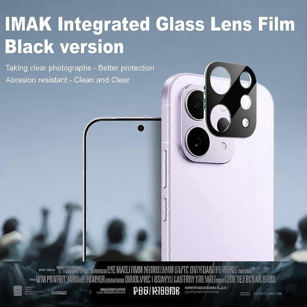 imak High Definition Integreret Glaslinsefilm Sort Version Not Specified For vivo S50 5G