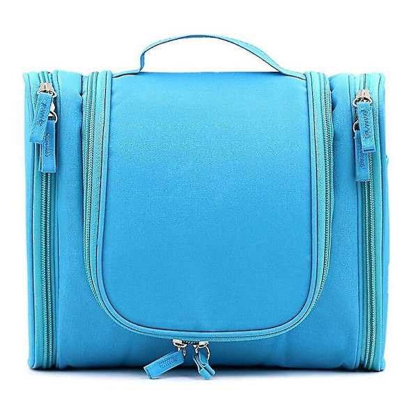 Hanging Waterproof Men Women Toiletry Makeup Bag Travel Neceser Kit Cosmetic Carry Organizer Beauty Case blue