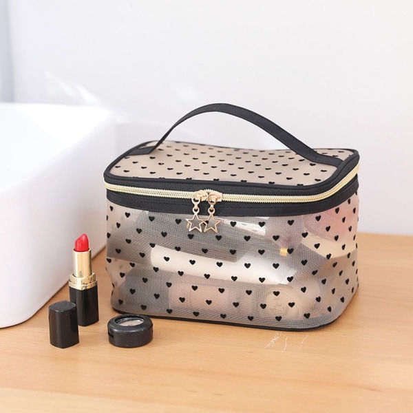 Mesh kosmetiktaske Makeuptaske SORT EE Black E-E