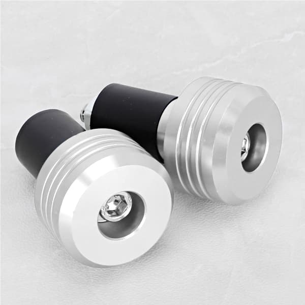 Aluminium Motorcykelstyre Ändsliders Silver Tillbehör
