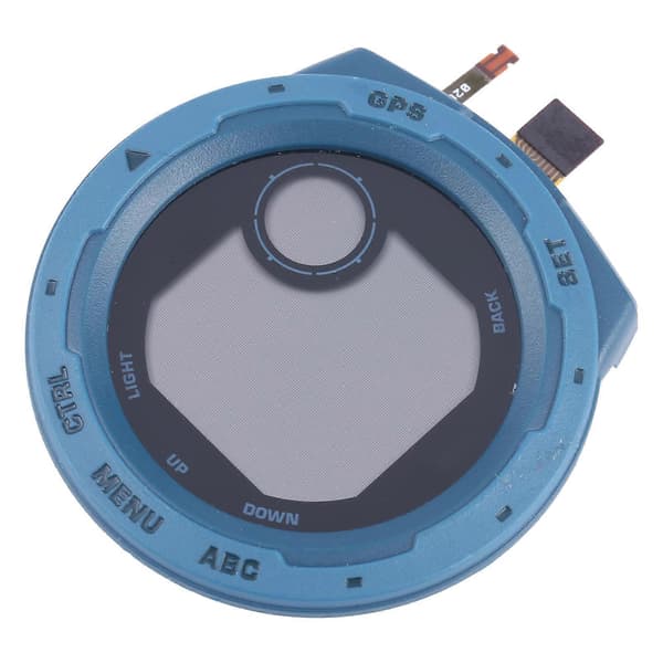 Til Garmin Instinct KOMPATIBEL LCD-skærm med Digitizer Fuld Samling Blue