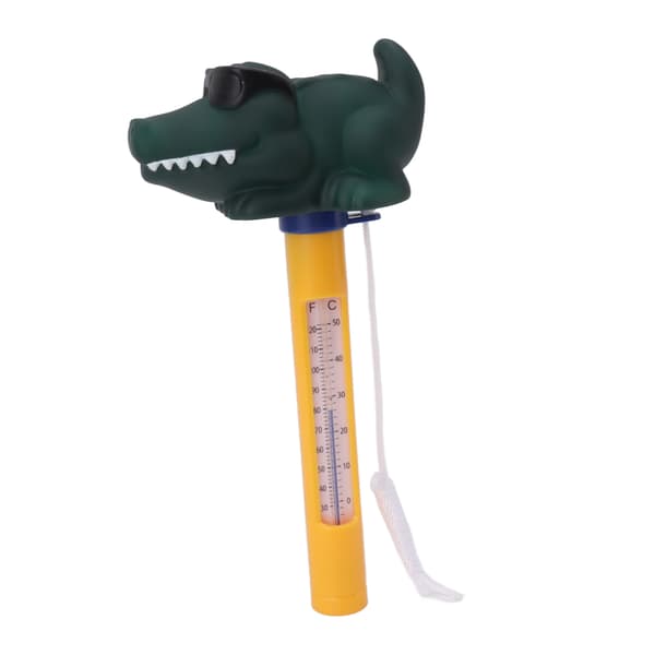 Stor Flytande Pooltermometer Lättläst Vattentemperaturtermometer med Snöre
