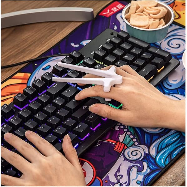 4 stk. finger-snacks pinde til gamere, snack-clips chips ekstra controllere gaming tilbehør[ht]