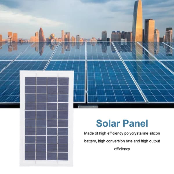 Solcellepanel polykrystallinsk silisium energibesparende for nødlys, reklamelamper, trafikklys 5V 4.5W
