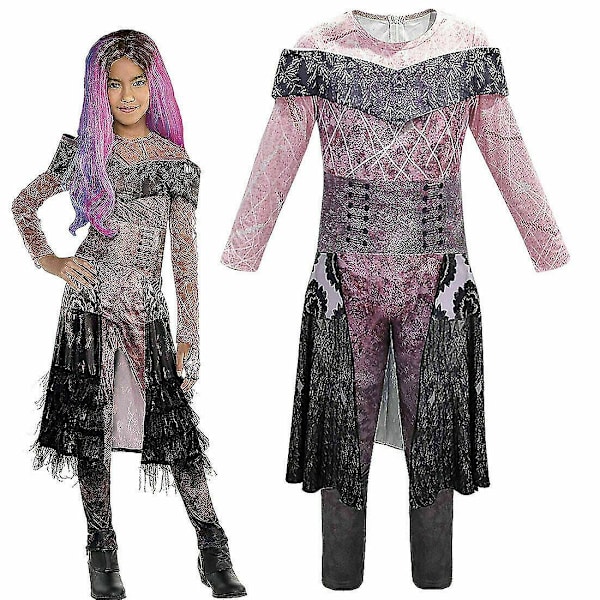 Descendants 7 Audrey Mal Costume Cosplay Jumpsuit Outfit 150cm