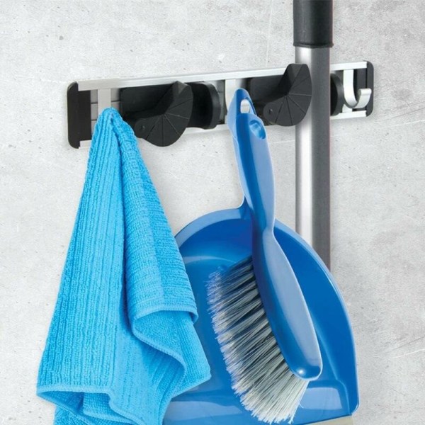 B2 Bøjleopgradering - 30 cm sort aluminiumsbøjleopbevaringsstativ