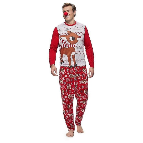 Perheeseen sopiva joulupyjamatti set Xmas-pyjamat S Mom