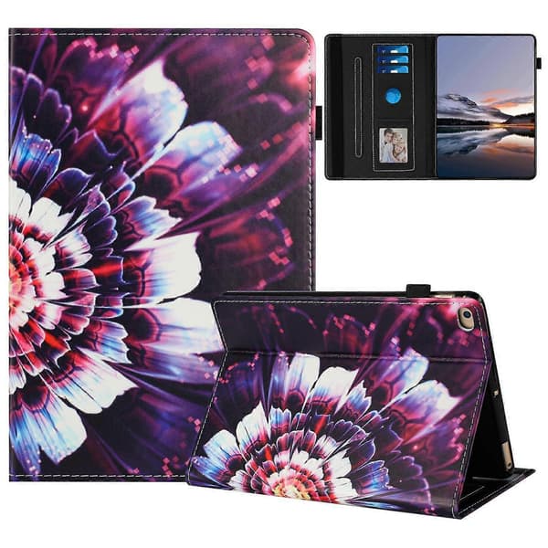 iPad 10.2 (2021) -tablettikotelo Multicolor Colorful Flowers