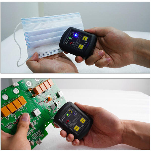 Bärbar elektrostatisk fälttestare, tejp, smältblåst duk