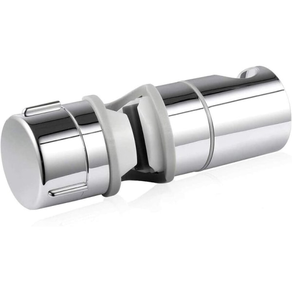 Udskiftelig håndbruserholder, brusehovedholder, justerbar diameter, forkromet ABS (grå)