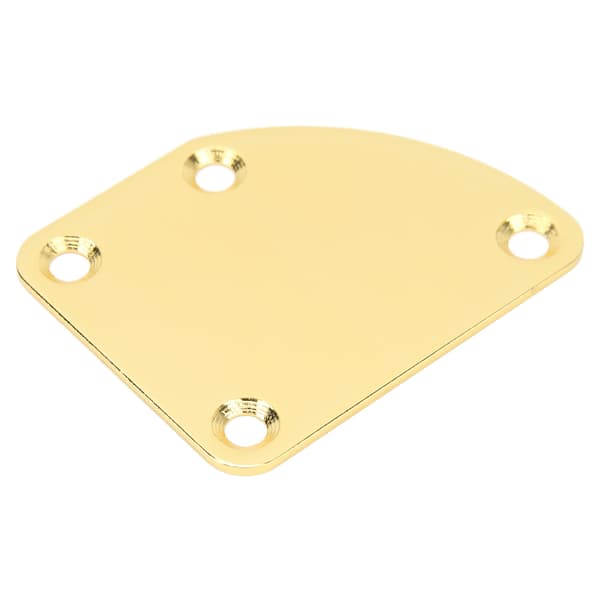 Gitarrhalsplatta 4 Hål Böjd Enkel Installation Anti-Rep Guld Elgitarr