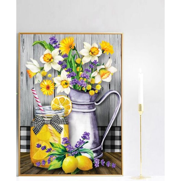 Diamond painting med landskapsblomma (30*40 cm)